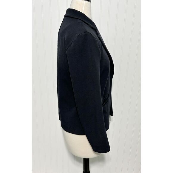 41 Hawthorn Women's Open‎ Front Notch Lapel Blazer Jacket Pockets Black Small - Picture 5 of 11